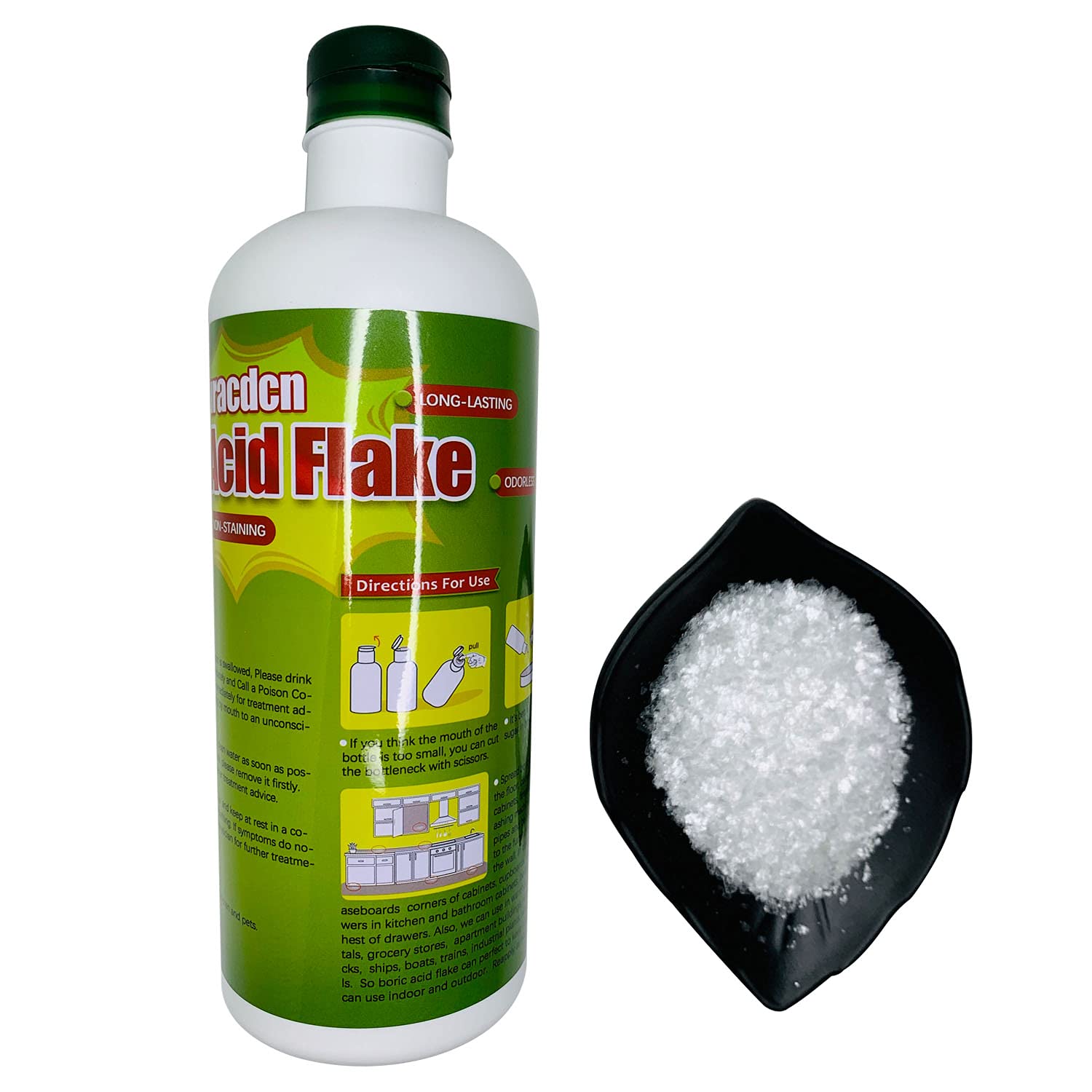 A stock image illustrating boric acid flakes concepts