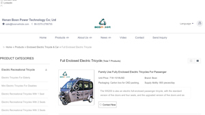 Bosn - Enclosed Electric Tricycle