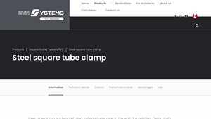 BTR Systems - Steel Square Tube Clamp