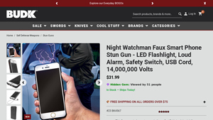 BudK - Night Watchman Faux Smart Phone Stun Gun