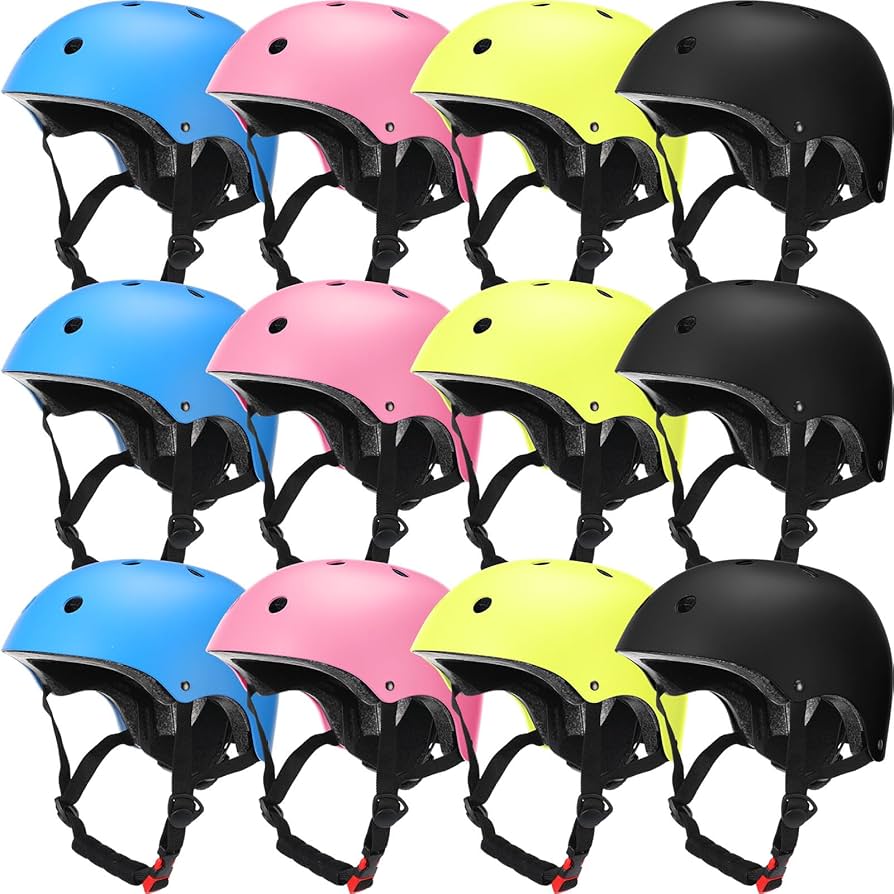 A stock image illustrating bulk bike helmets concepts
