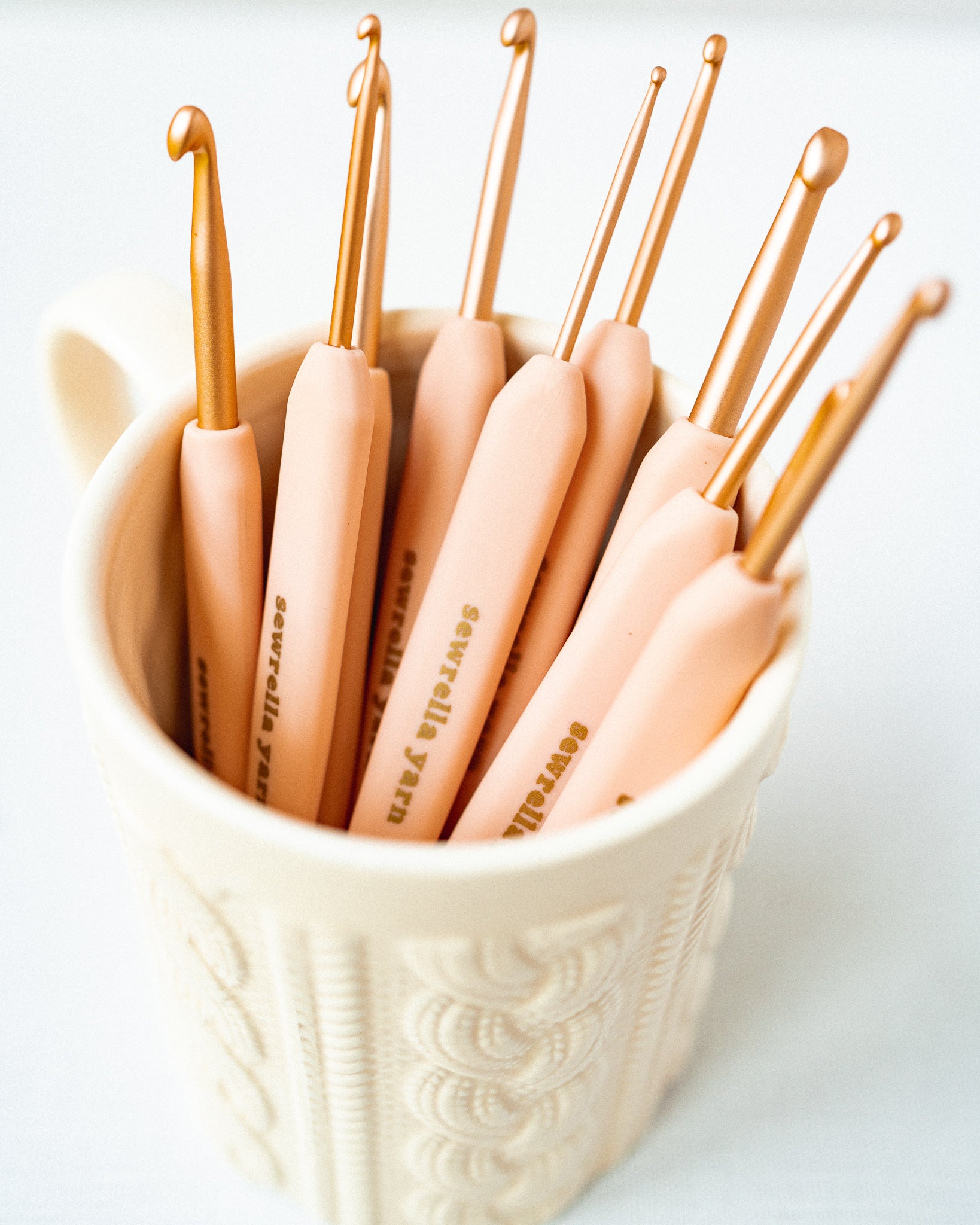 A stock image illustrating bulk crochet hooks concepts