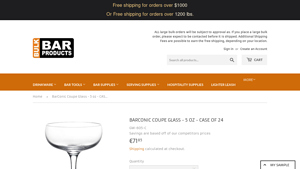 BarConic - Coupe Glass Case of 24