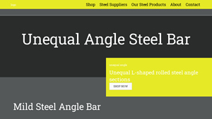 Buy A Beam - Unequal Angle Steel Bar