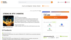 BuySellVouchers - STRONG 8K IPTV 3 Months