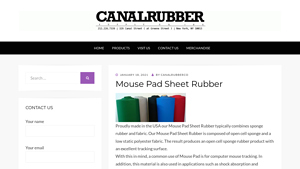 Canal Rubber - Mouse Pad Sheet Rubber