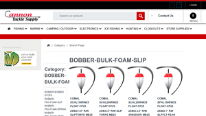 Cannon Tackle - Bobber Bulk Foam Slip