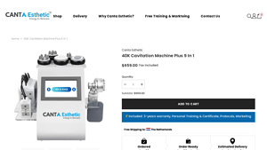 Cantaesthetic - 40K Cavitation Machine Plus 9 in 1