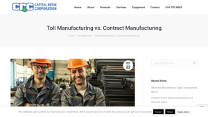 Capital Resin - Specialty Chemicals & Custom Manufacturing