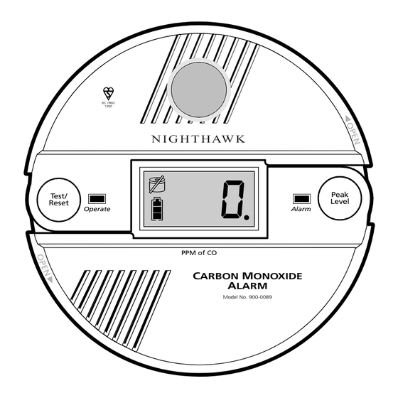 A stock image illustrating carbon monoxide detector manual concepts