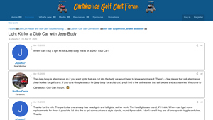 Cartaholics - Jeep Body Light Kit