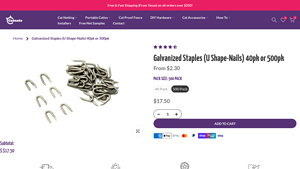 Catnetting - Galvanized U Shape-Nails