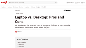 CDW - Cost-Effective Desktop PCs