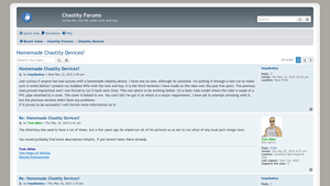 Chastity Forums - Homemade Devices