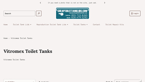 Vitromex - Toilet Tank Replacements