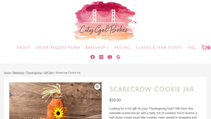 City Gal Bakes - Scarecrow Cookie Jar