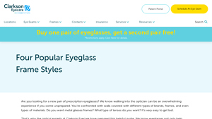 Clarksone Eye Care - Cat-Eye and Aviator Glasses