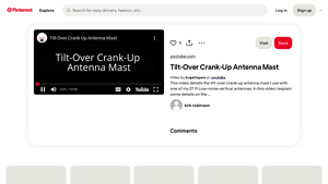Pinterest - Tilt-Over Crank-Up Antenna Mast
