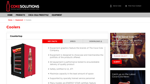 Coke Solutions - Countertop Refrigerators