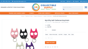Collectible Supply - My Kitty Self-Defense Keychain