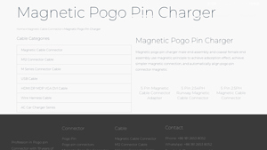 Connectors Cables - Magnetic Pogo Pin Charger