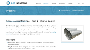 Corrugated Metal Pipe - Spiral Corrugated Pipe