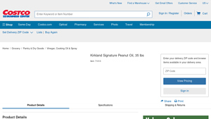 Kirkland Signature - Peanut Oil 35 lbs