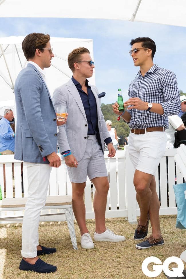 A stock image illustrating country club outfits men's concepts