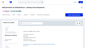 Dell - Precision Laptops