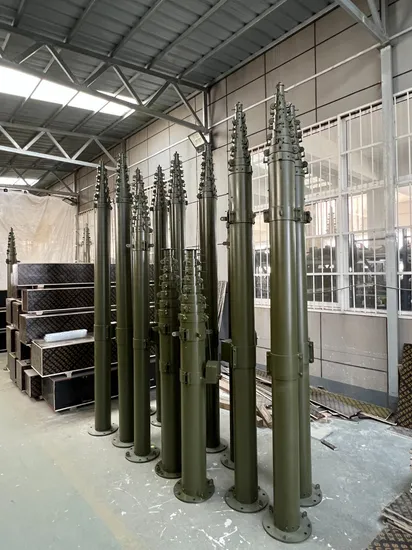 A stock image illustrating crank up antenna mast concepts