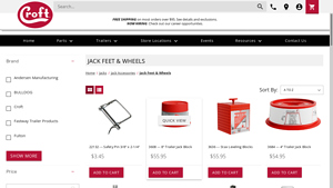 Croft Trailer - Jack Foot for A-Frame Stability