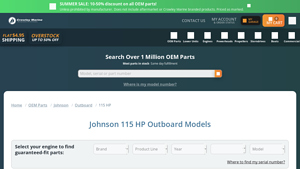 Crowley Marine - Johnson 115 HP Outboard Parts
