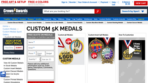 Crown Awards - Custom 5K Medals