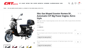 CrtMoto - 50cc Gas Moped Scooter Romeo 50