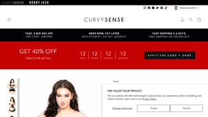CurvySense - Plus Size Cutout Bodystocking Lingerie