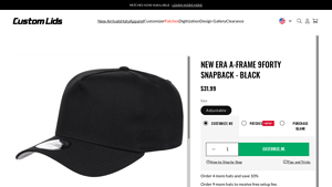 Custom Lids - New Era A-Frame 9FORTY Snapback