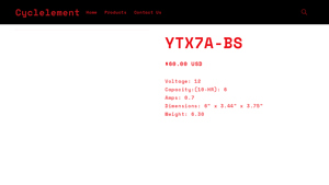 Cycle Element - YTX7A-BS Battery