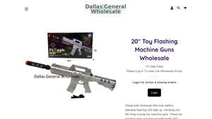 Dallas General - 20 Toy Flashing Machine Guns