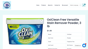 OxiClean - Free Versatile Stain Remover Powder