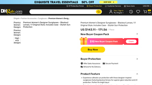 Premium Women's Designer Sunglasses - Ultimate Sun Protection
