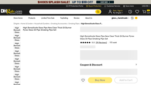 DHgate - High Borosilicate Glass Oil Pipe Set