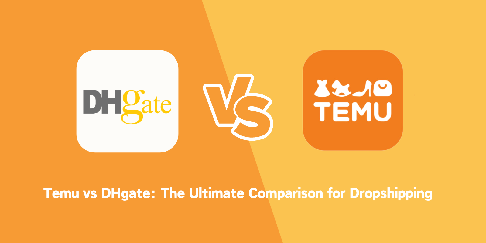 A stock image illustrating dhgate vs temu concepts