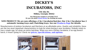 Dickey's Incubators - 2 by 2 Incubator/Hatcher