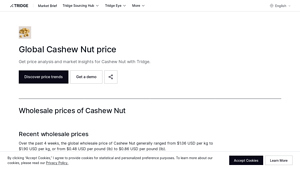 Tridge - Cashew Nut Prices
