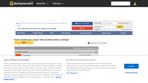 Do It Yourself - Mobile Home Ceiling Repair Materials
