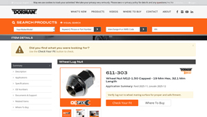 Dorman - Wheel Nut M12-1.50 Capped