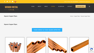 DWD Brass - Square Copper Pipes