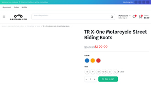 E-Motousa - TR X-One Motorcycle Street Riding Boots