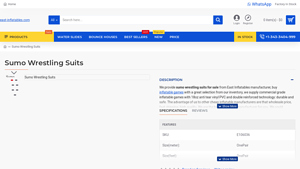 East Inflatables - Sumo Wrestling Suits