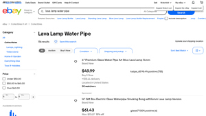 eBay - Lava Lamp Water Pipes